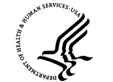 circular logo of bird with words 'Department of Health & Human Services USA'