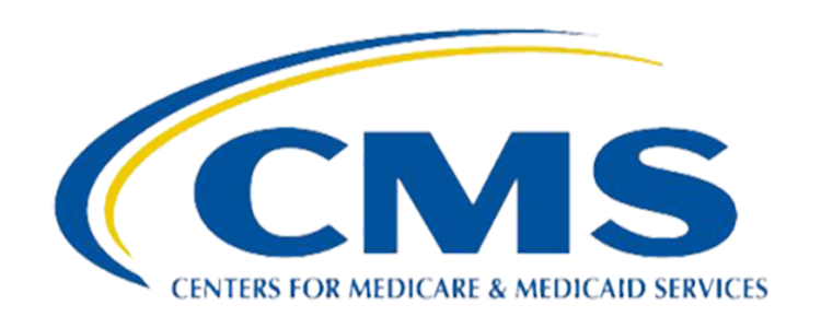 logo with bold letters 'CMS' and words 'Centers for Medicare & Medicaid Services' underneath