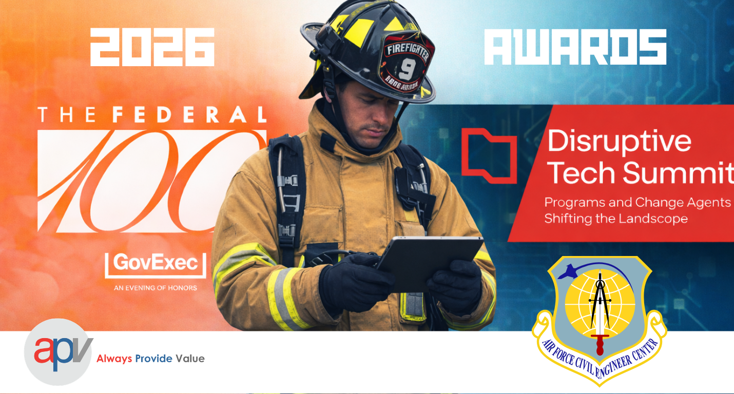 Image of firefighter looking at a tablet